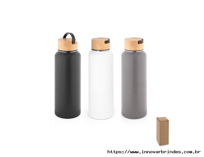 Squeeze trmico em ao inox ( 90% reciclado) com revestimento em p 1200 mL