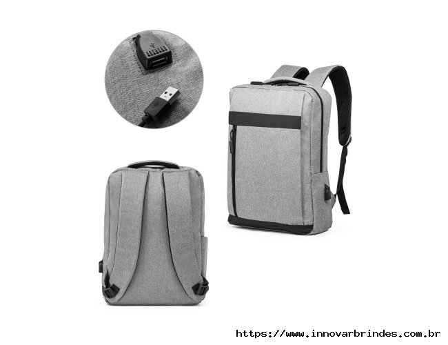 Mochila para notebook 15.6" em 300D melange